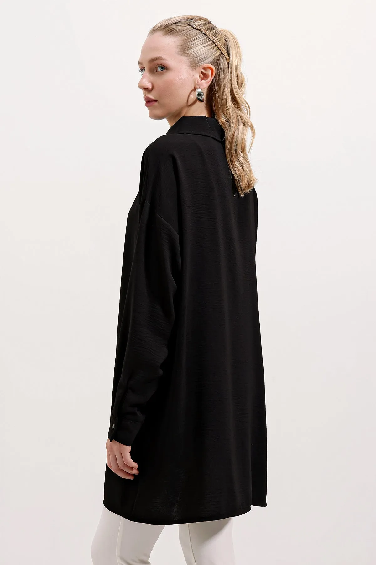5917 fermuarli oversize tunik
