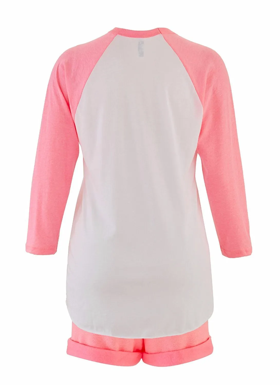 American Apparel Two Piece Raglan Top and Fleece Short Set