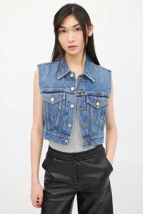 Blue Denim Vest