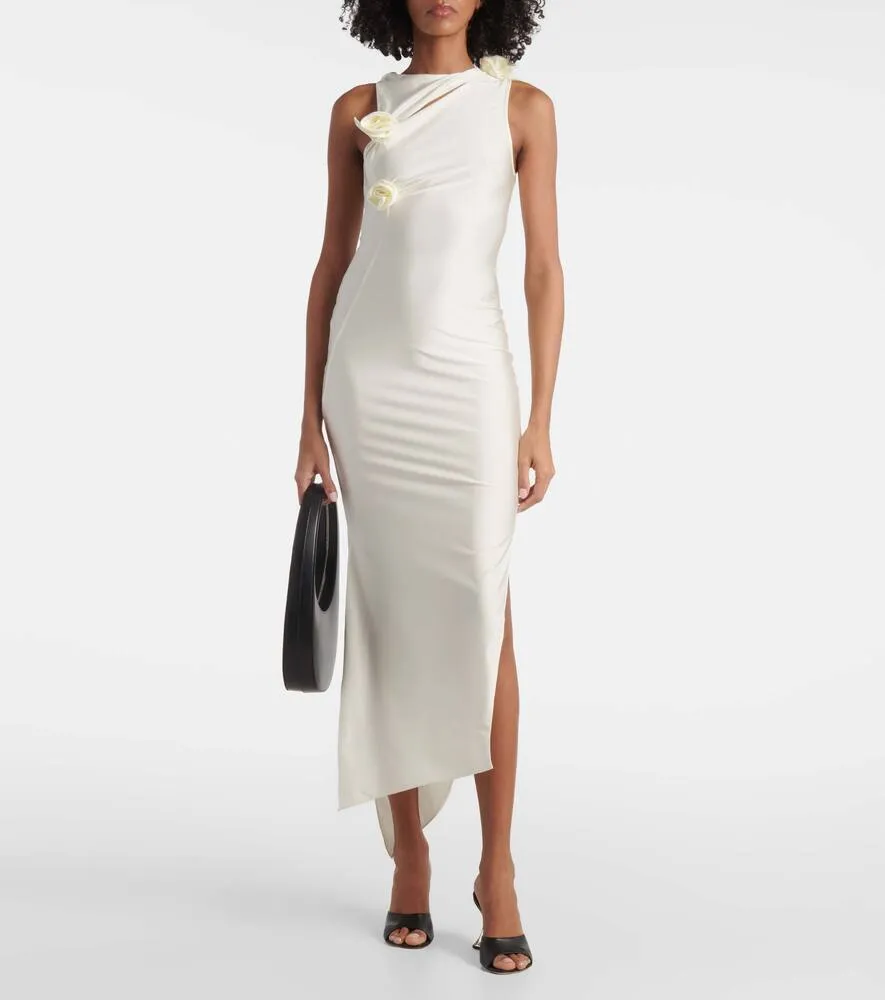 Coperni Embroidered asymmetric maxi dress