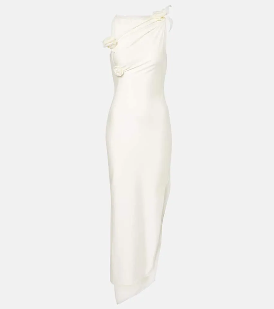 Coperni Embroidered asymmetric maxi dress