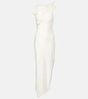 Coperni Embroidered asymmetric maxi dress