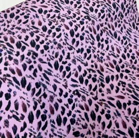 Feather Art on Dusty Pink Viscose Jersey