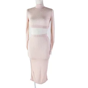 Fendi Rayon Set Light Pink Skirt Women