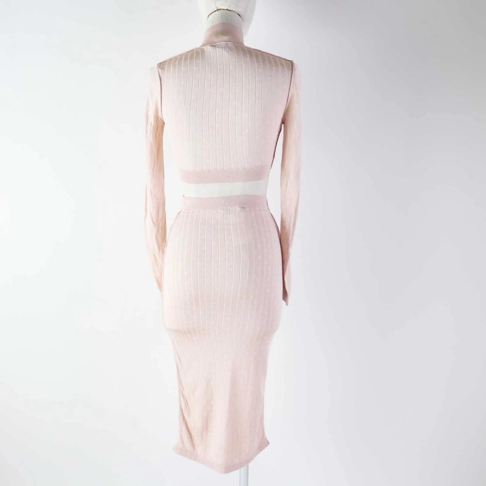 Fendi Rayon Set Light Pink Skirt Women