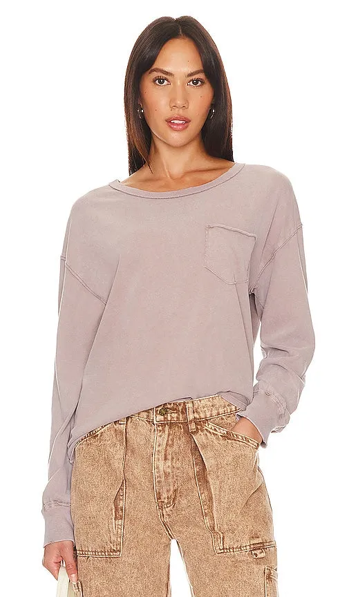 Free People x We The Free Fade Into You Tee in Taupe