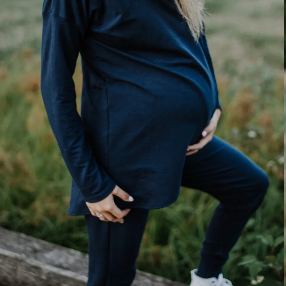Gianna Nursing Hoodie -Navy