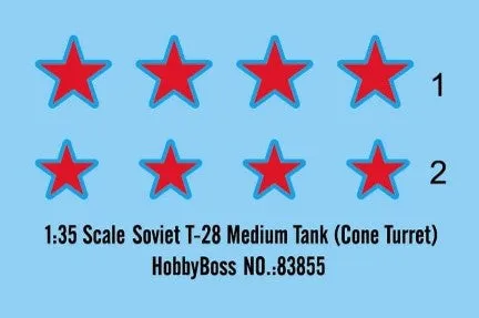 HOBBY BOSS MILITARY 1/35 SOVIET T-28 MEDIUM TANK KIT