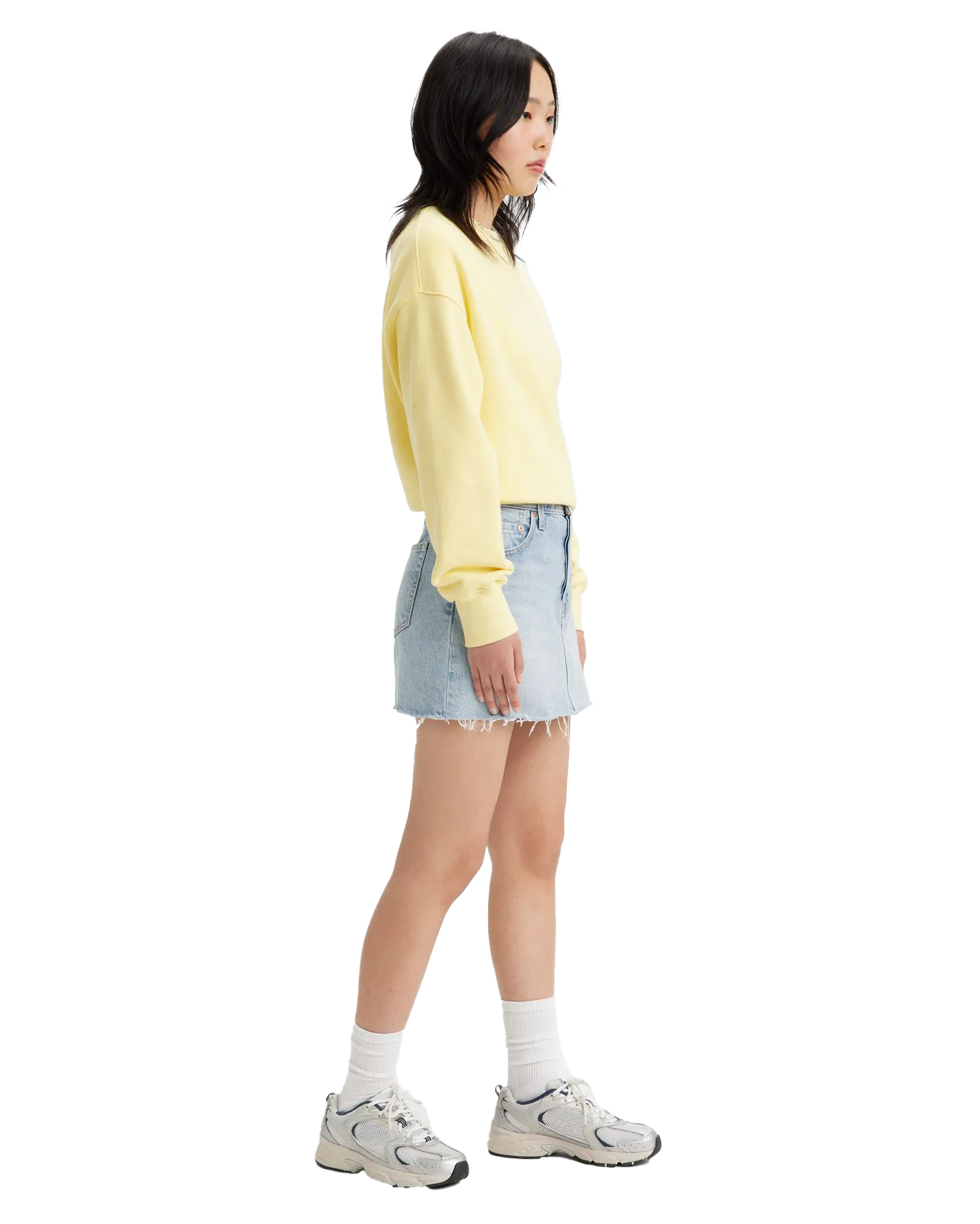 Icon Denim Skirt in Fresh As A Daisy Blue