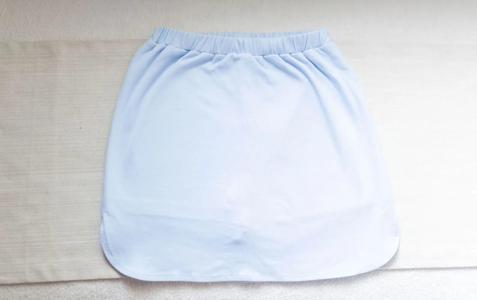 James & Lottie Girls Pima Knit Skort - Light Blue