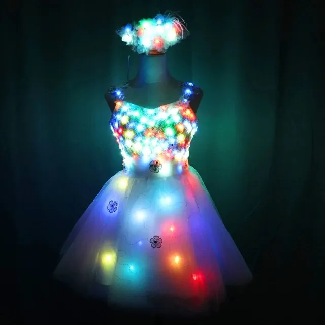 LED Costume Ballet Tutu Led Dresses For Dancing Skirts Wedding Party