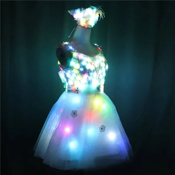 LED Costume Ballet Tutu Led Dresses For Dancing Skirts Wedding Party