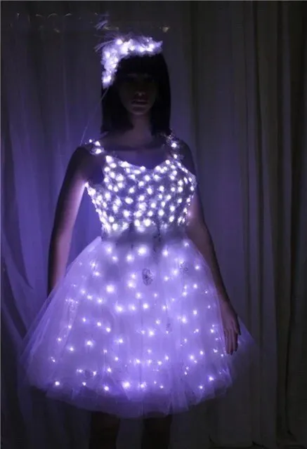 LED Costume Ballet Tutu Led Dresses For Dancing Skirts Wedding Party