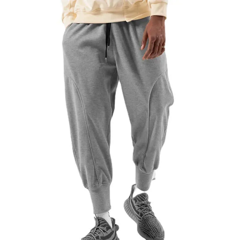 Men's Relaxed Fit Joggers: Elastic Waist & Cuffed Ankles