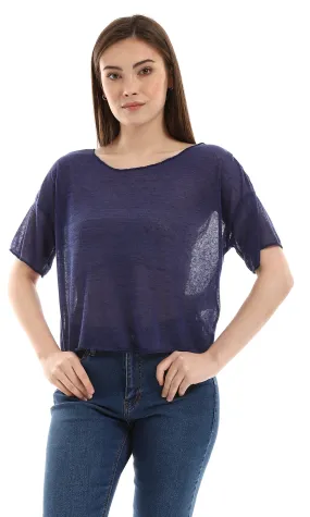 o166324-navy-blue-slip-on-soft-fabric-top-women-tops