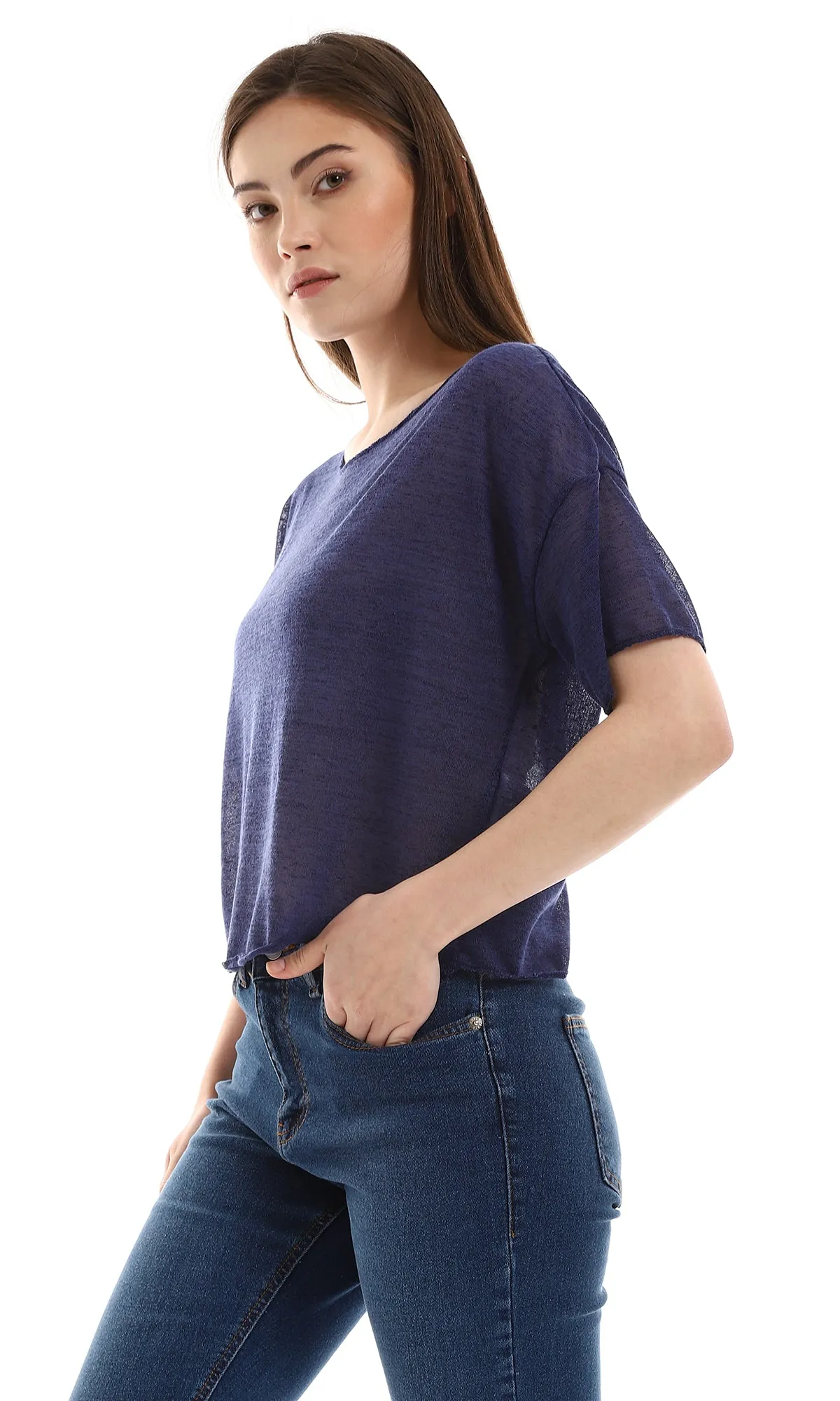 o166324-navy-blue-slip-on-soft-fabric-top-women-tops