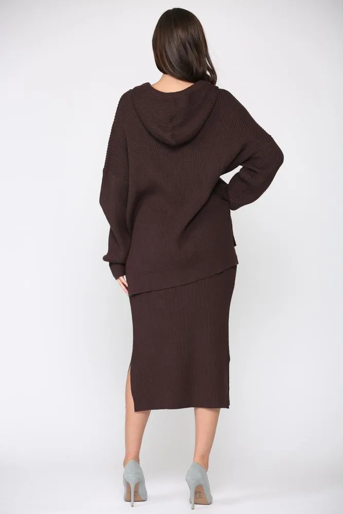 Pre-Order Susana Ribbed Hoodie Top