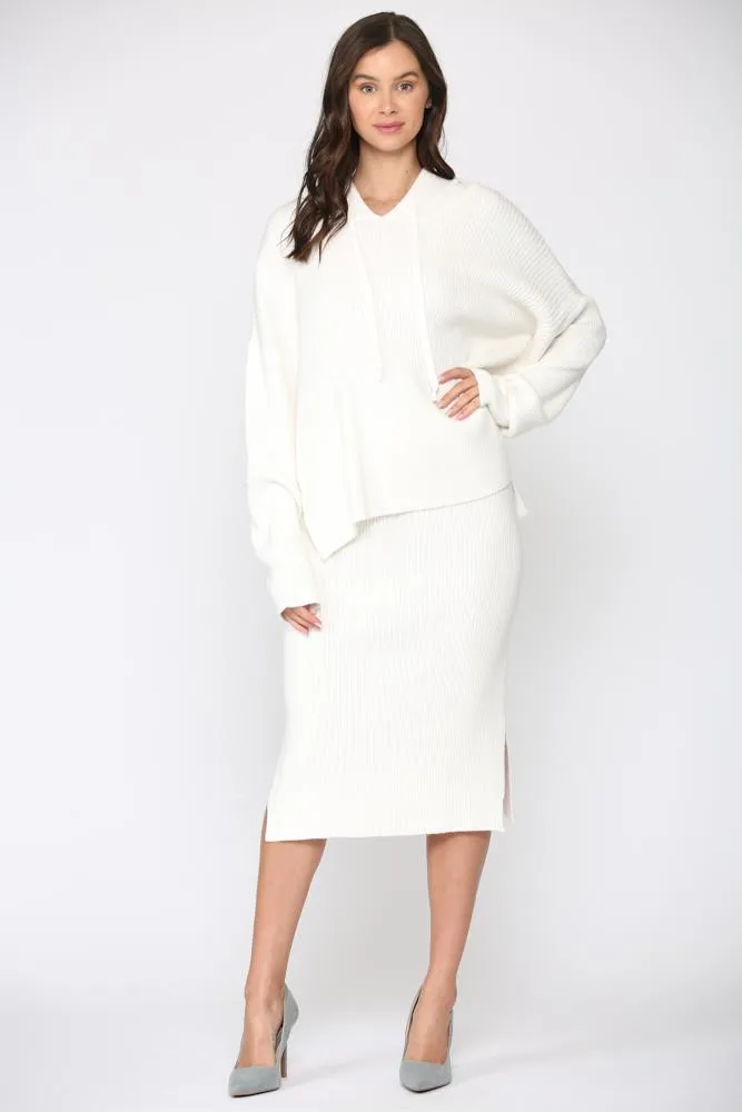 Pre-Order Susana Ribbed Hoodie Top