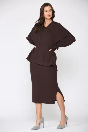 Pre-Order Susana Ribbed Hoodie Top
