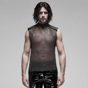 Punk mesh Translucent men Vest WT-620DQM WT-620BXM
