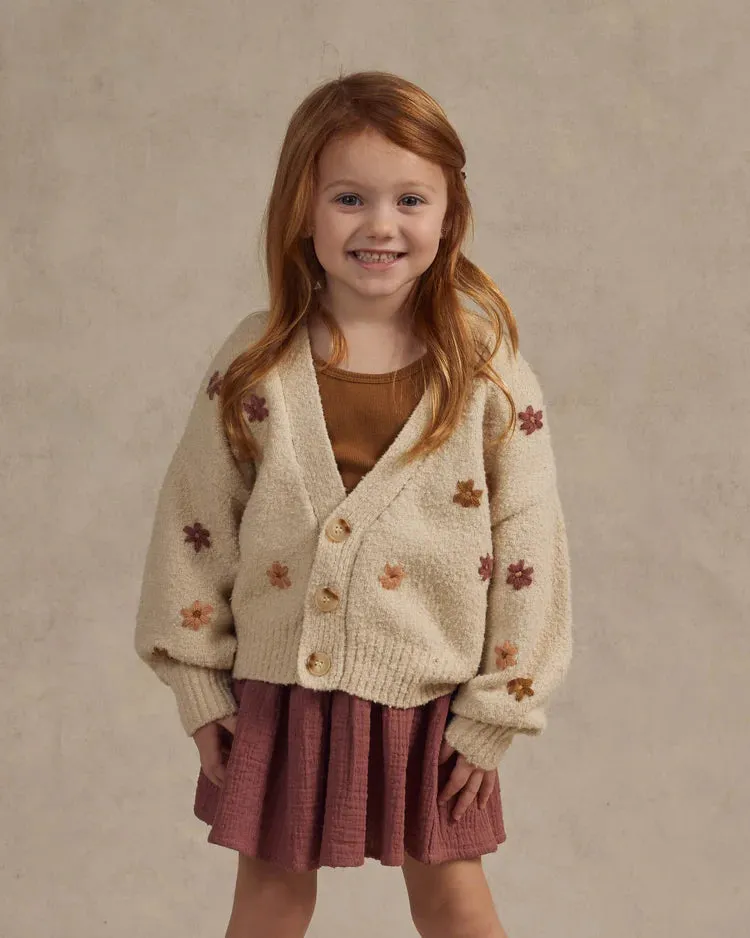 Rylee   Cru Boxy Crop Cardigan || Fall Flowers