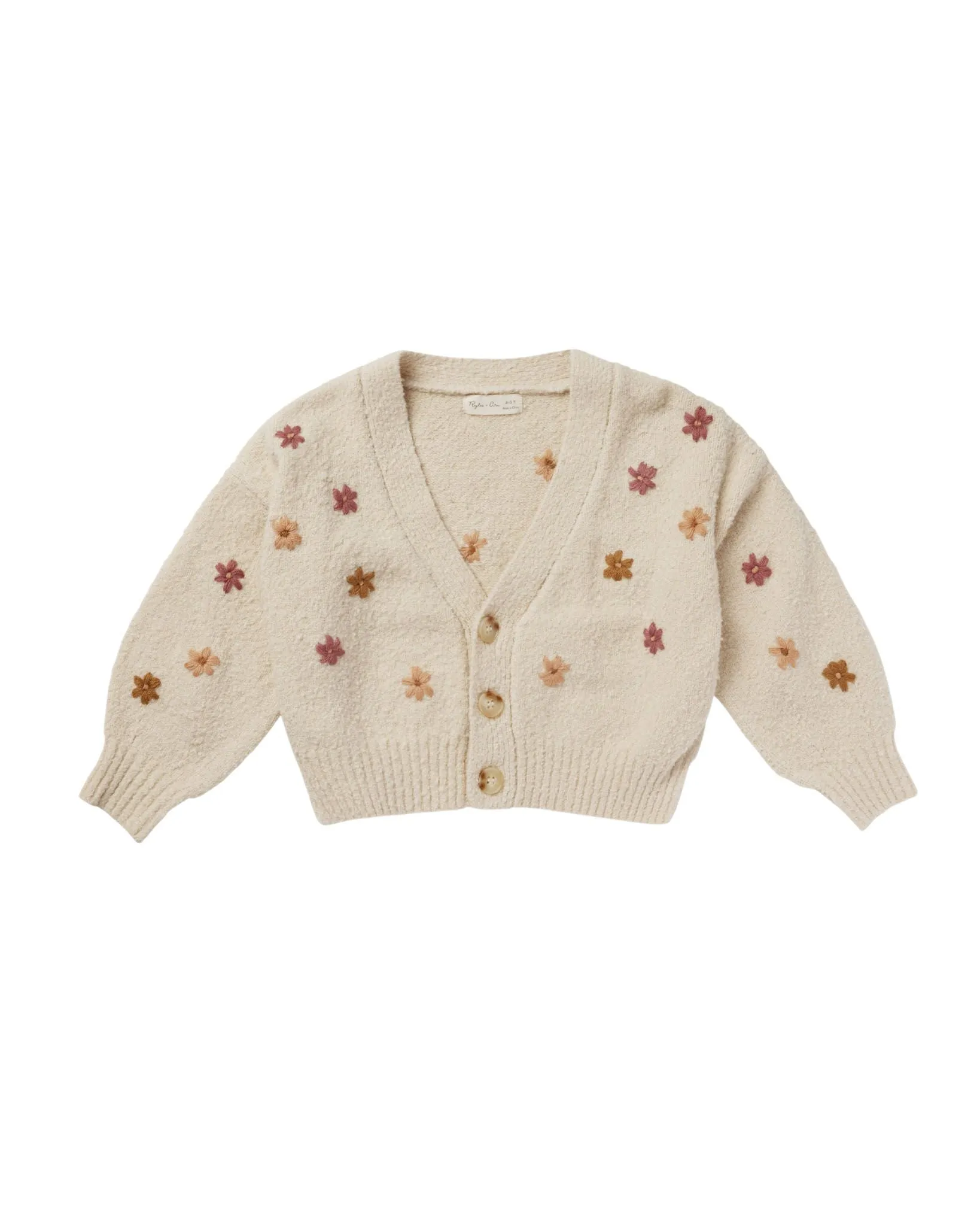 Rylee   Cru Boxy Crop Cardigan || Fall Flowers