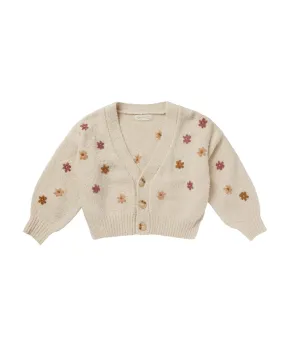 Rylee   Cru Boxy Crop Cardigan || Fall Flowers