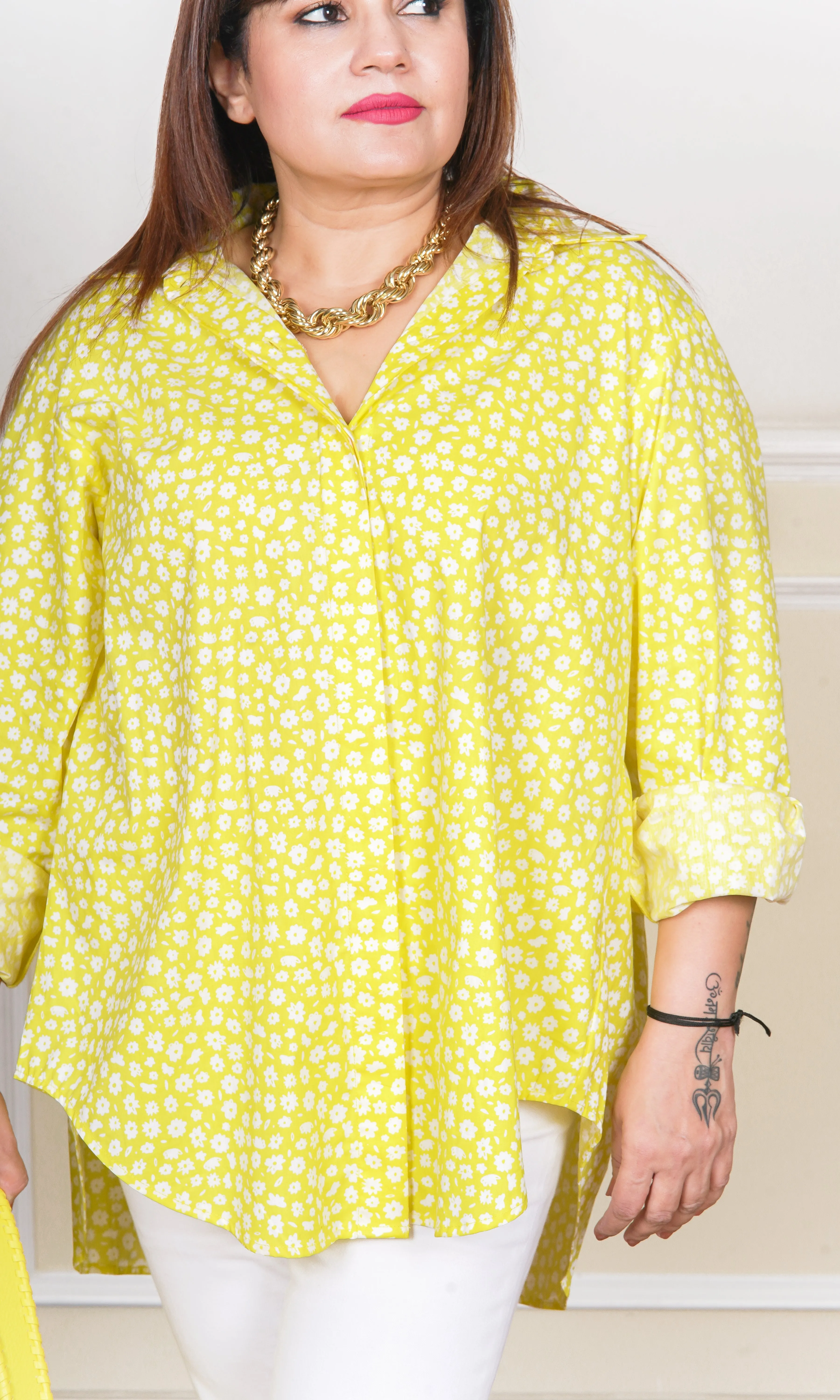 SUNFLOWER BLISS OVERSIZED TOP