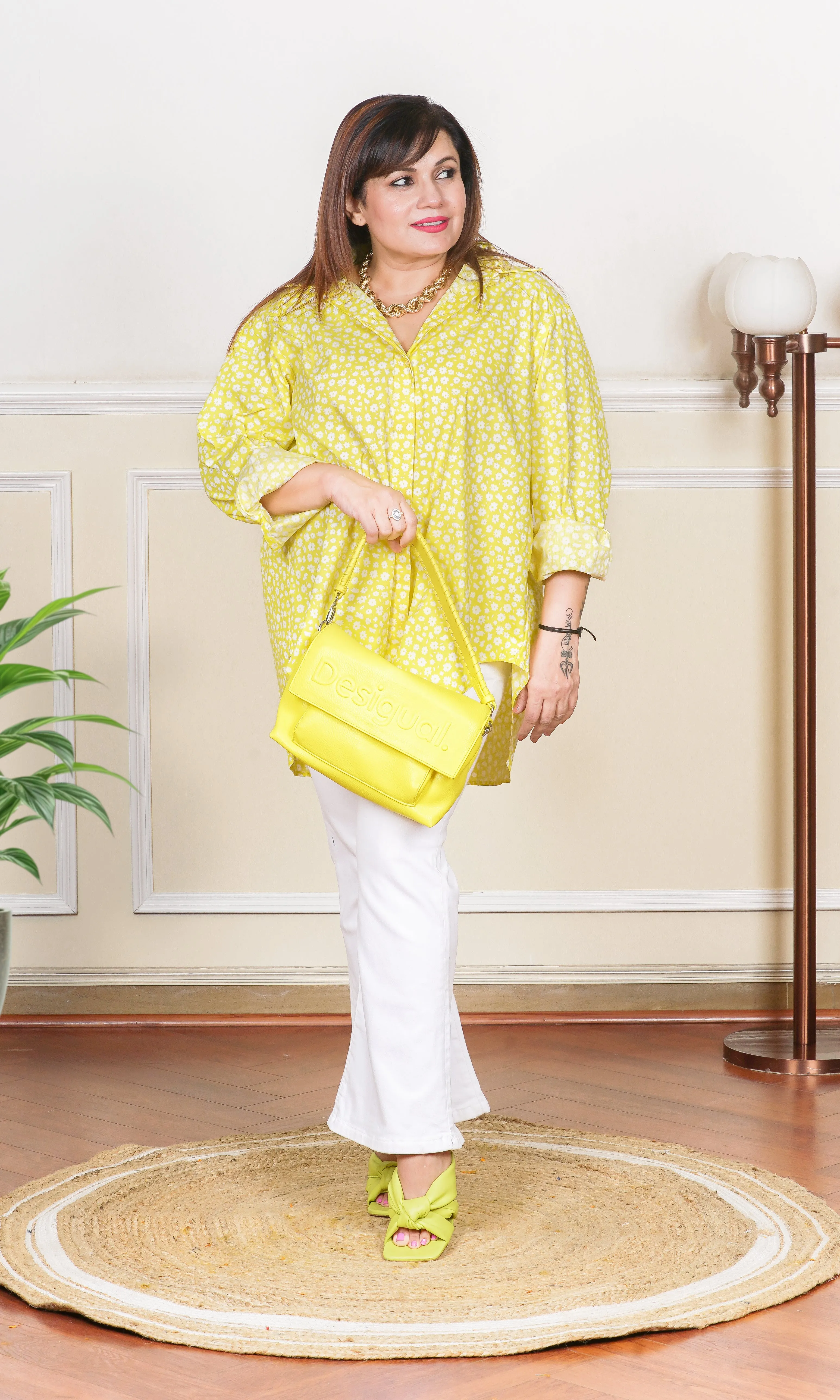SUNFLOWER BLISS OVERSIZED TOP